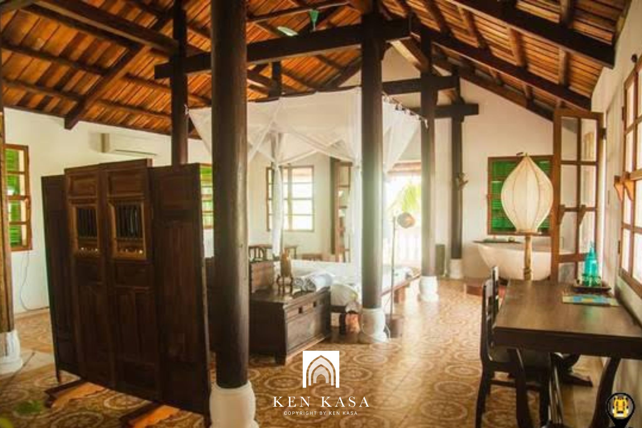 mẫu thiết kế phòng homestay với phong cách nông thôn
